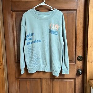 Vintage Liverpool The Beatles Set List Tour Sweatshirt Size Large